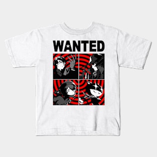 Wanted Poster (Black) Kids T-Shirt